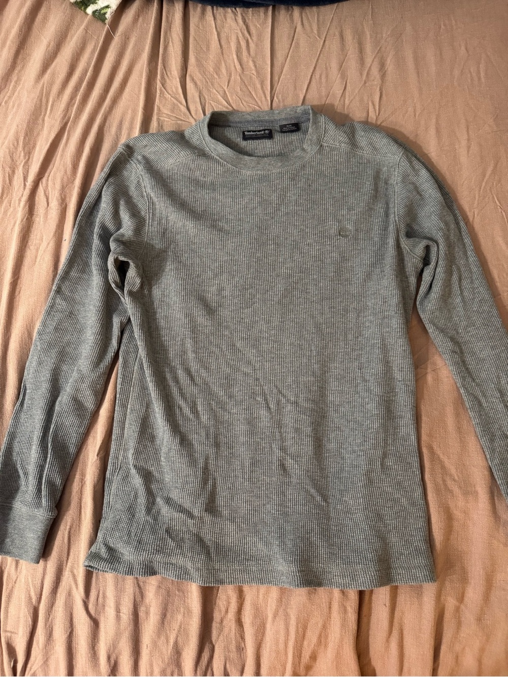 Timberland Gray Crewneck Ribbed Sweater